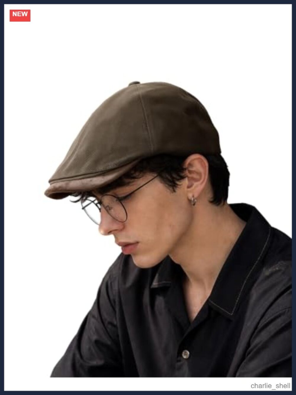 Cotton Newsboy Cap Lightweight Short Brim Golf Flat Cap Ivy Irish Hat
